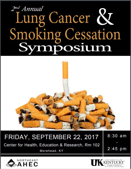KENTUCKY HEALTH NEWS Conferences on lung cancer and smoking cessation, pharmacy, and behavioral