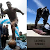 Messi's statue vandalised in Buenos Aires 