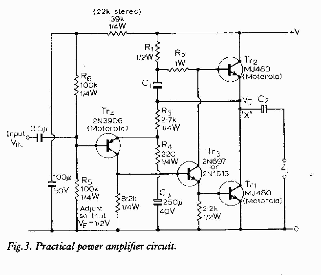 Free Electronic Circuit Collection  10w Mini Audio Amplifier