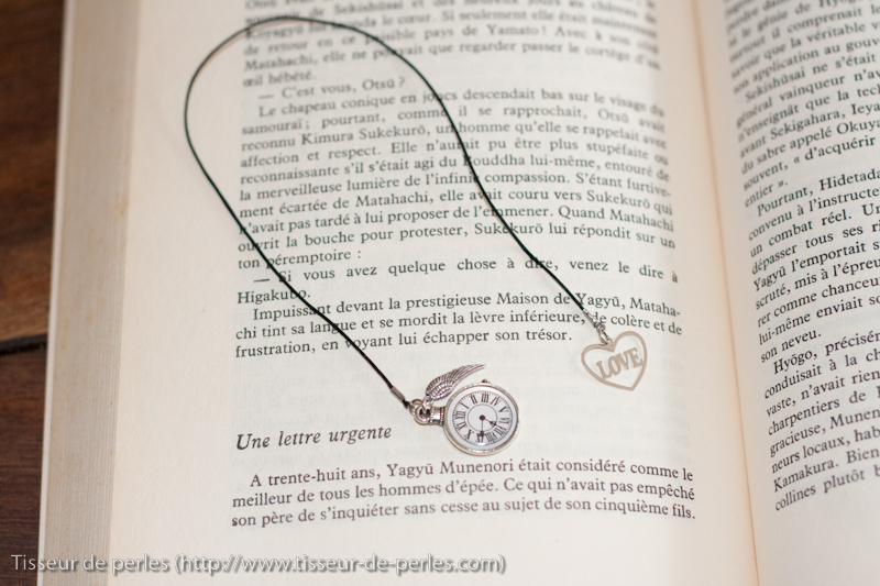 Page De Garde Bijou Tisseur de perles: Marque-page bijou, bijou de livre, 'Le temps d'aimer'