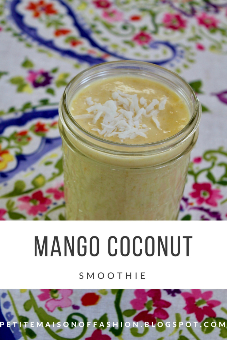 Mango Coconut Smoothie #recipes #healthyeating