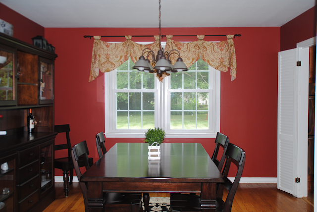 dining room before and after, red room, formal dining room
