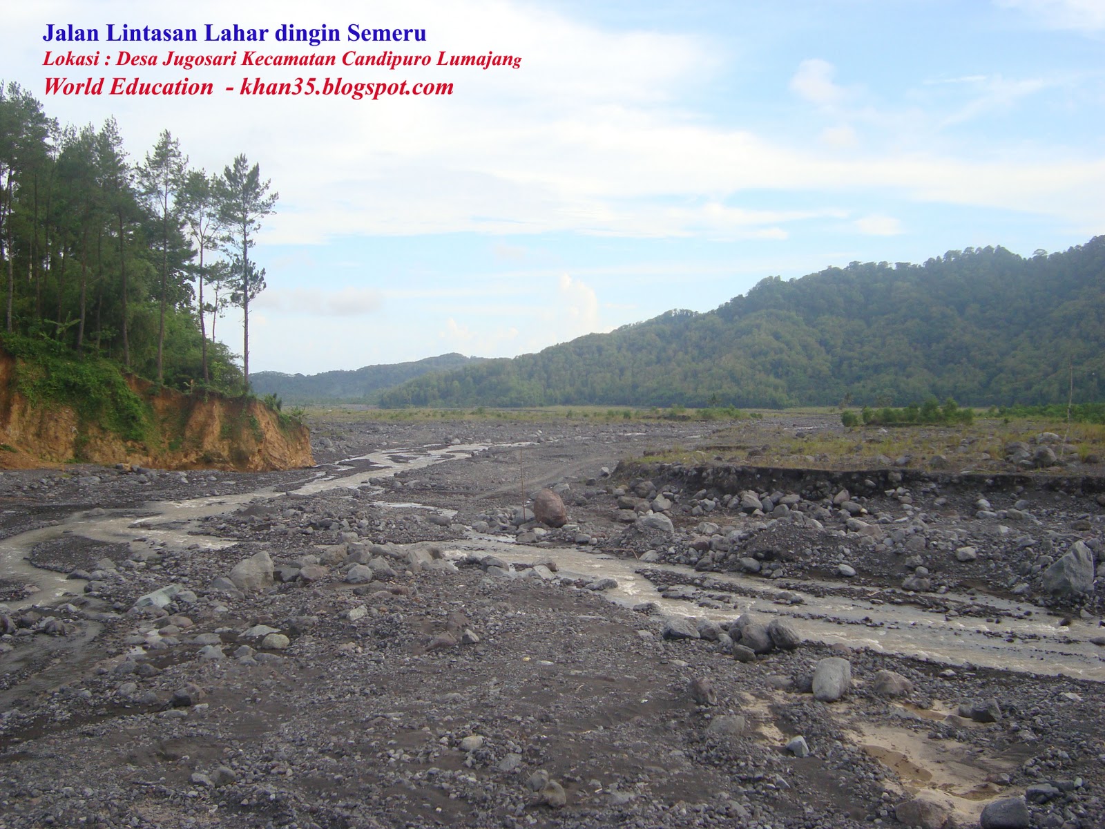 Jalur 2 Lahar Dingin Gunung Semeru di AWIRAN Desa Jugosari Kecamatan