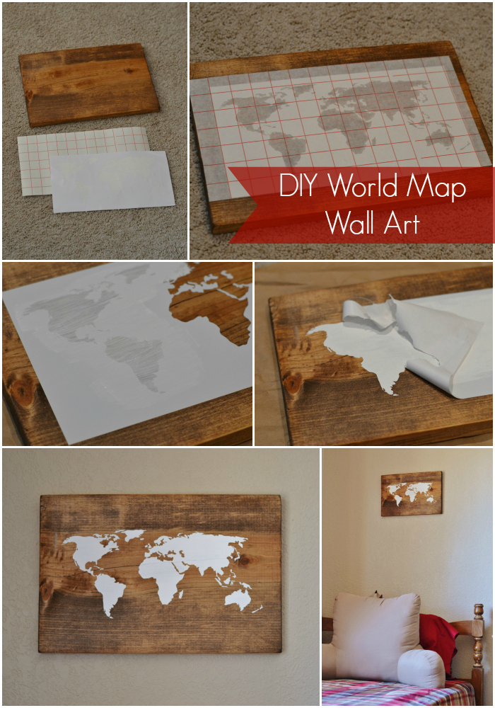 All things bright and beautiful: DIY World Map Wall Art