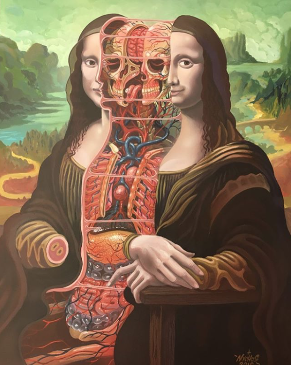 Oxide Squeak Brutal Dissection of Mona Lisa” by Nychos