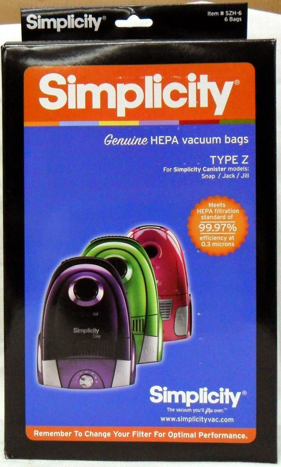 simplicity vacuum