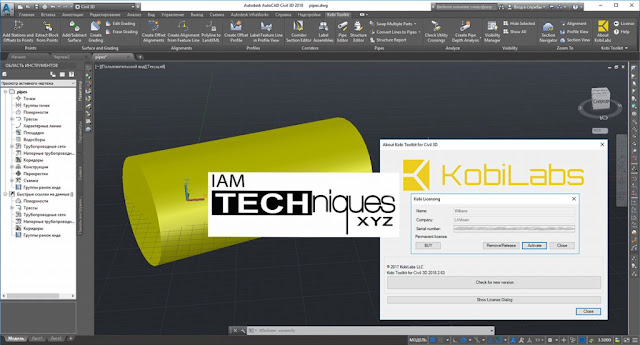 Kobi Toolkit Civil 3D v2018