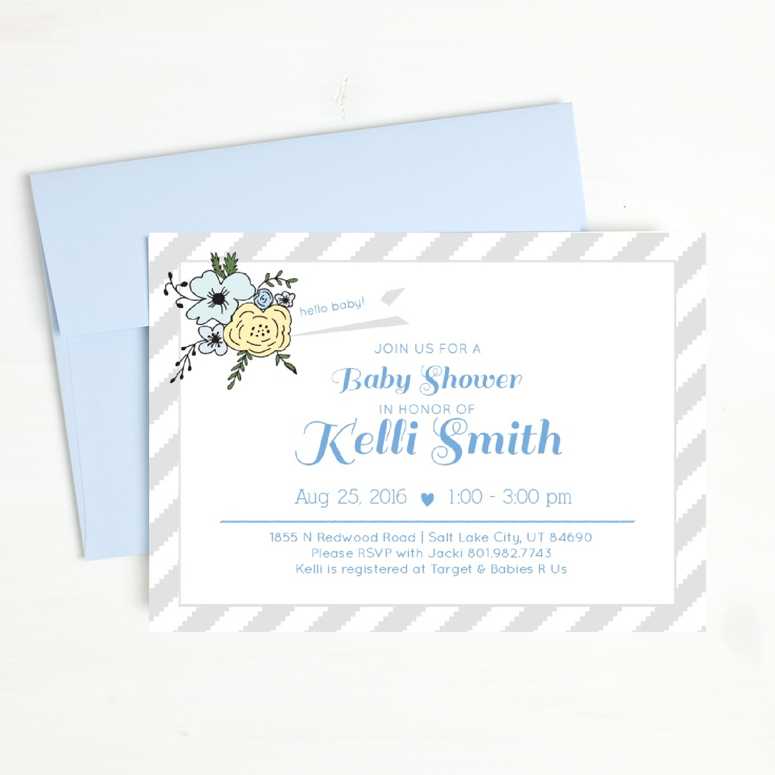 basic invite baby shower