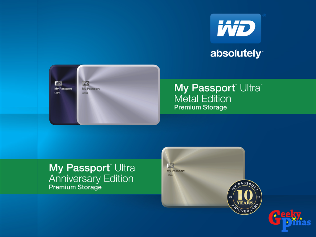 WD Passport Ultra Metal Edition & Ultra Anniversary Edition!