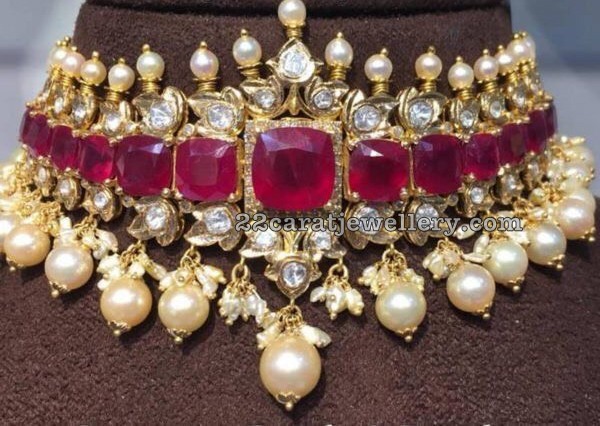 Spectacular Ruby Pachi Choker Spectacular Ruby Pachi Choker