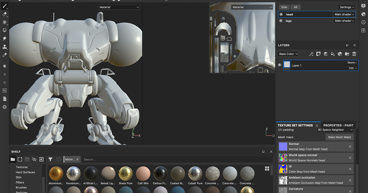 Substance Painter Fundamentals Match by Name Baking