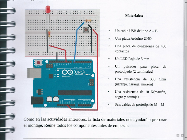 #portfoliovillamor: 3ª Práctica Arduino / Pulsador