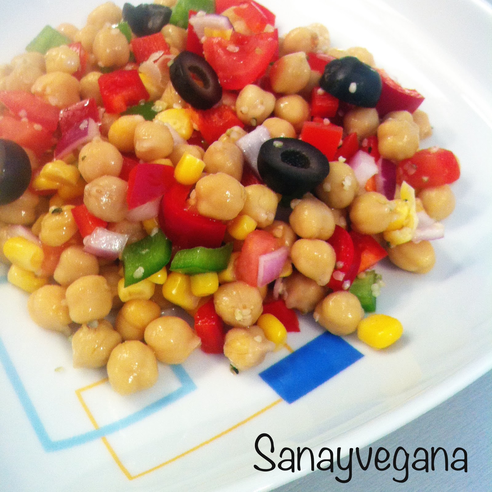 Sanayvegana Ensalada vegana de garbanzos