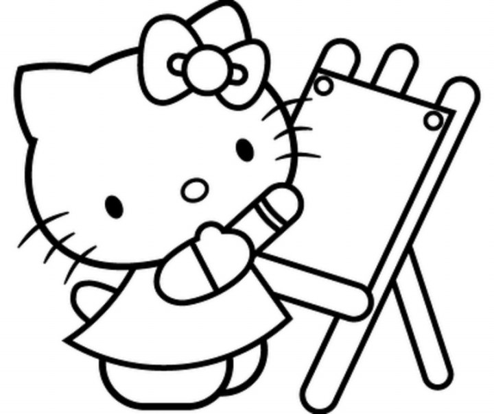  Gambar Mewarnai Hello Kitty Terbaru gambarcoloring