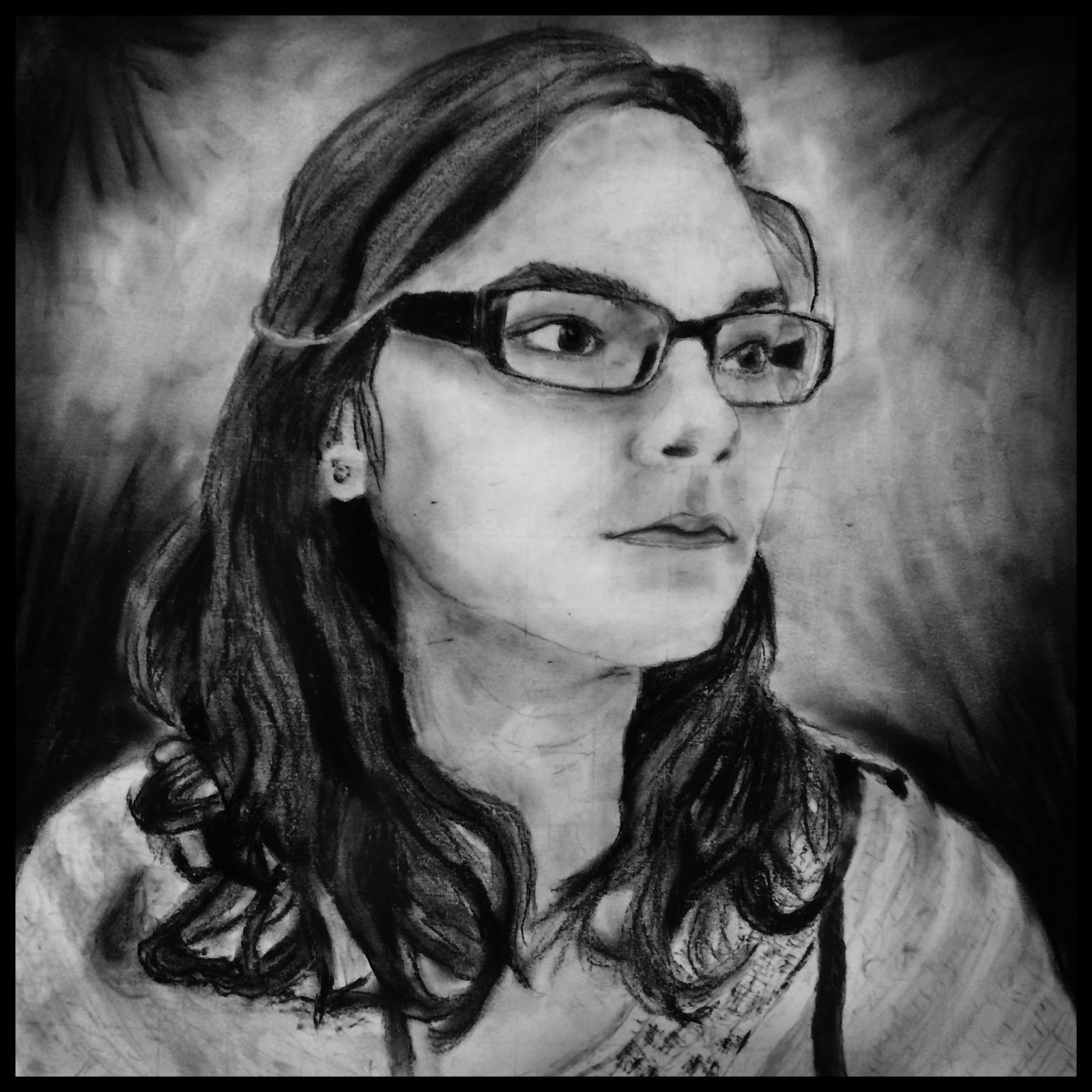 Art Room 161: Drawing: Charcoal Self-Portraits and Final Portfolio