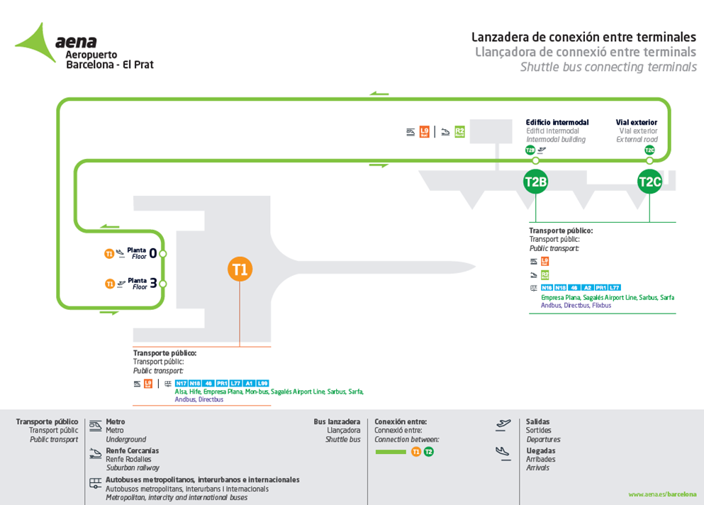 Barcelona Airport Terminal Map Barcelona Airport Terminal Map