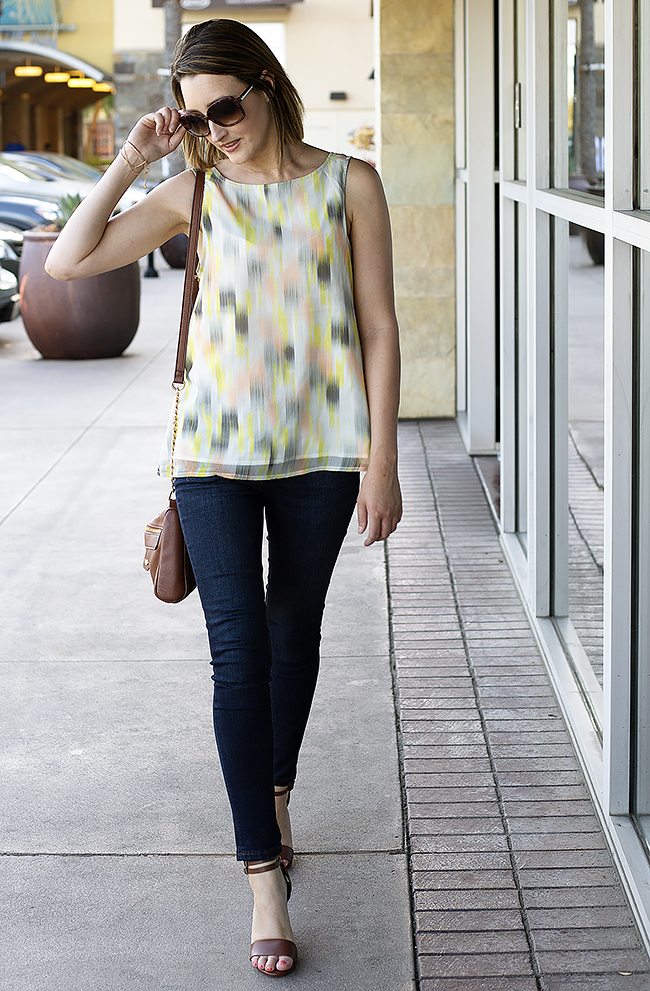 A Good Hue: Favorite Summer Outfits Cupcakes & Cashmere Tank, The Limited Skinny Jeans