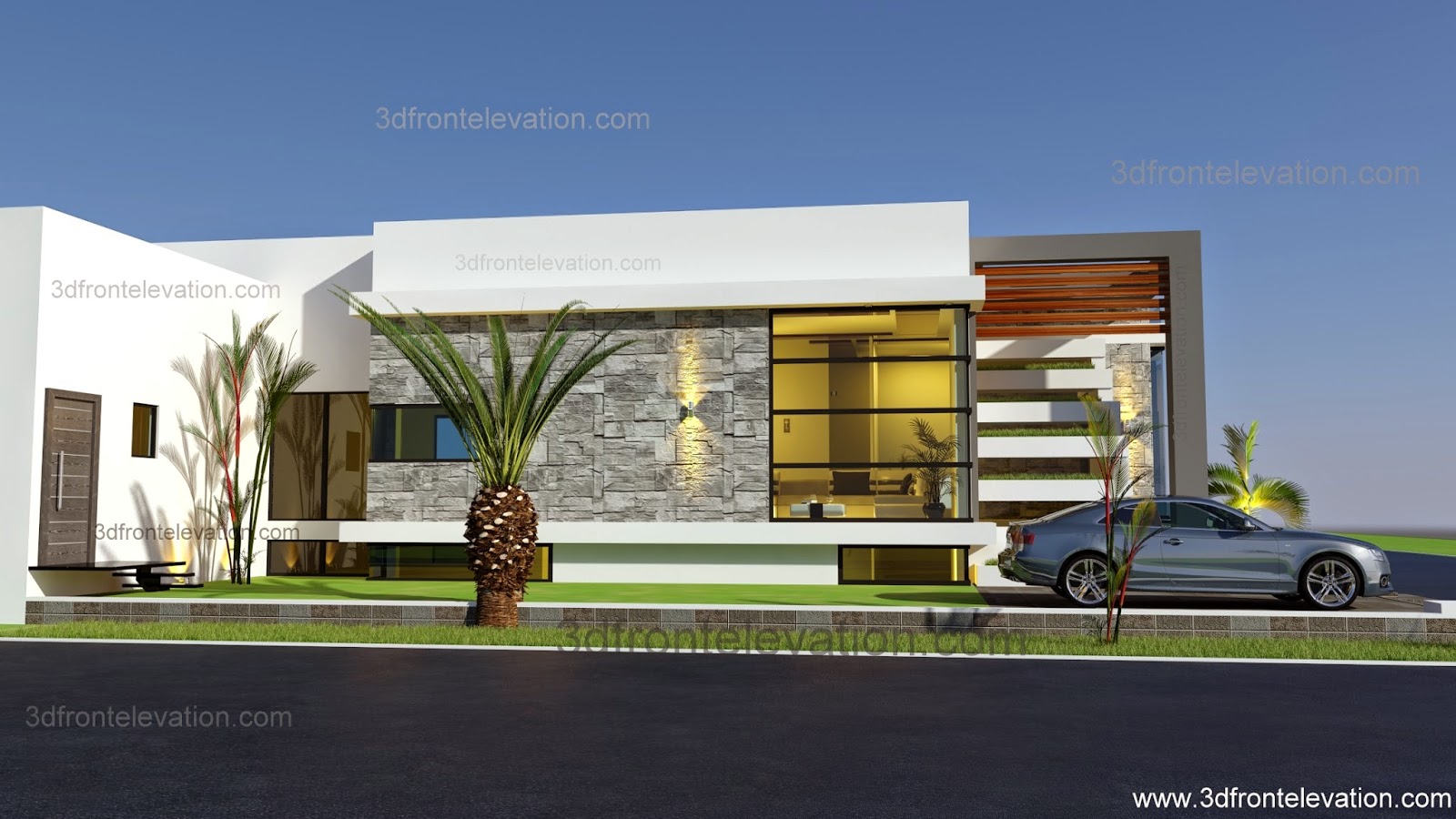 3D Front Elevation Afghanistan House Design 2015 ANOMINA Society