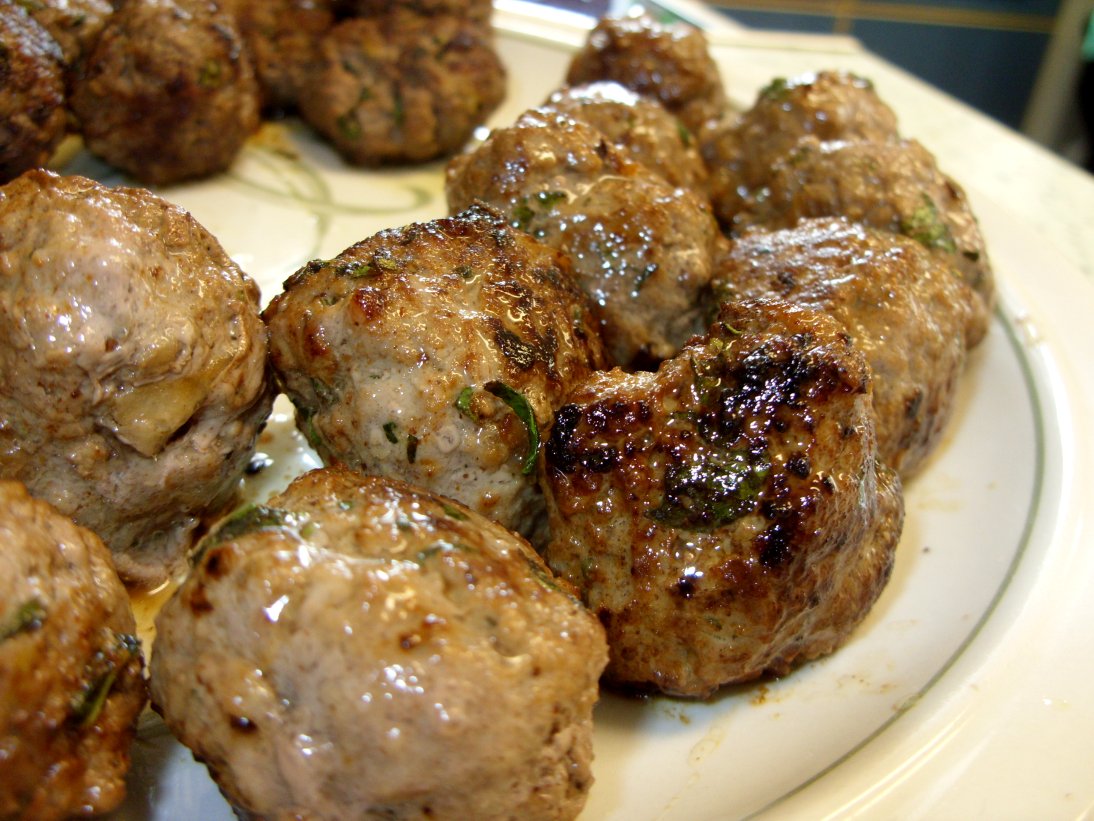Jenny Eatwell's Rhubarb & Ginger Taste test veal meatballs v lamb