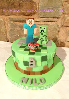 minecraft Steve cake