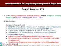 Contoh Proposal Ptk Bahasa Indonesia Smk