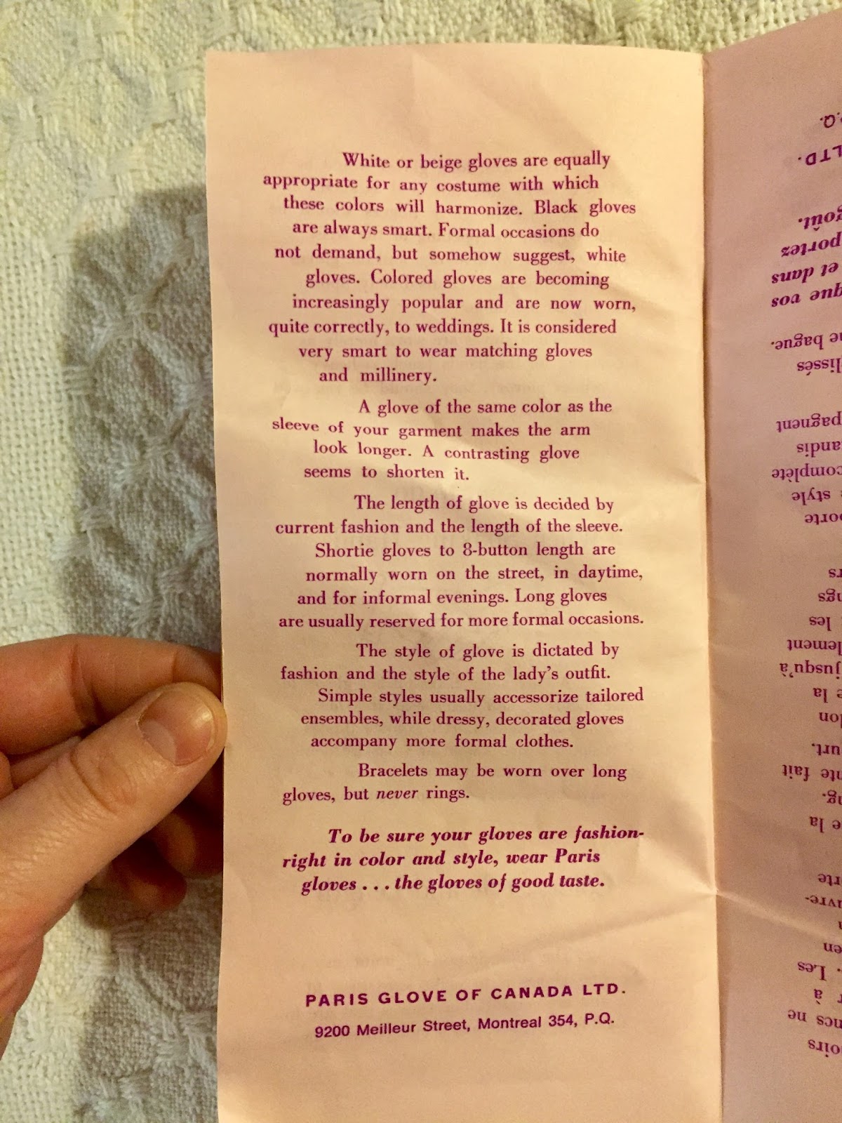 Progress is fine, but it's gone on for too long. Glove etiquette for