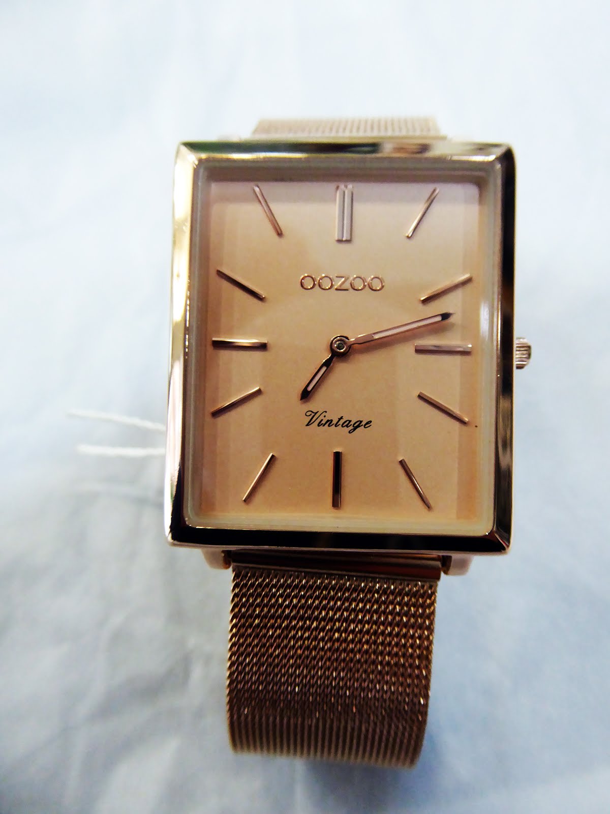 Reloj OOZOO de mujer, acero rosa