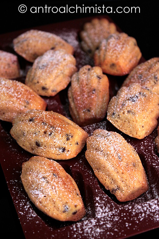 Madeleine al Caffè con Farina di Kamut e Gocce di Cioccolato