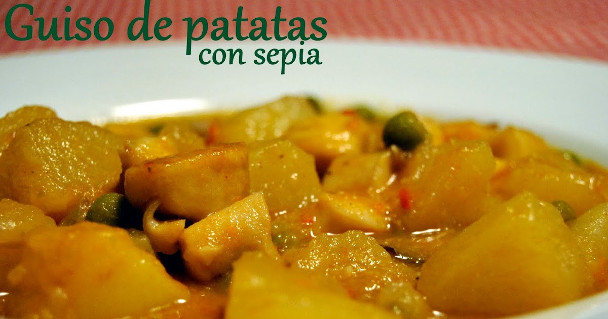 image of Cocina Varoma: Guiso de patatas con sepia   recipiente varoma