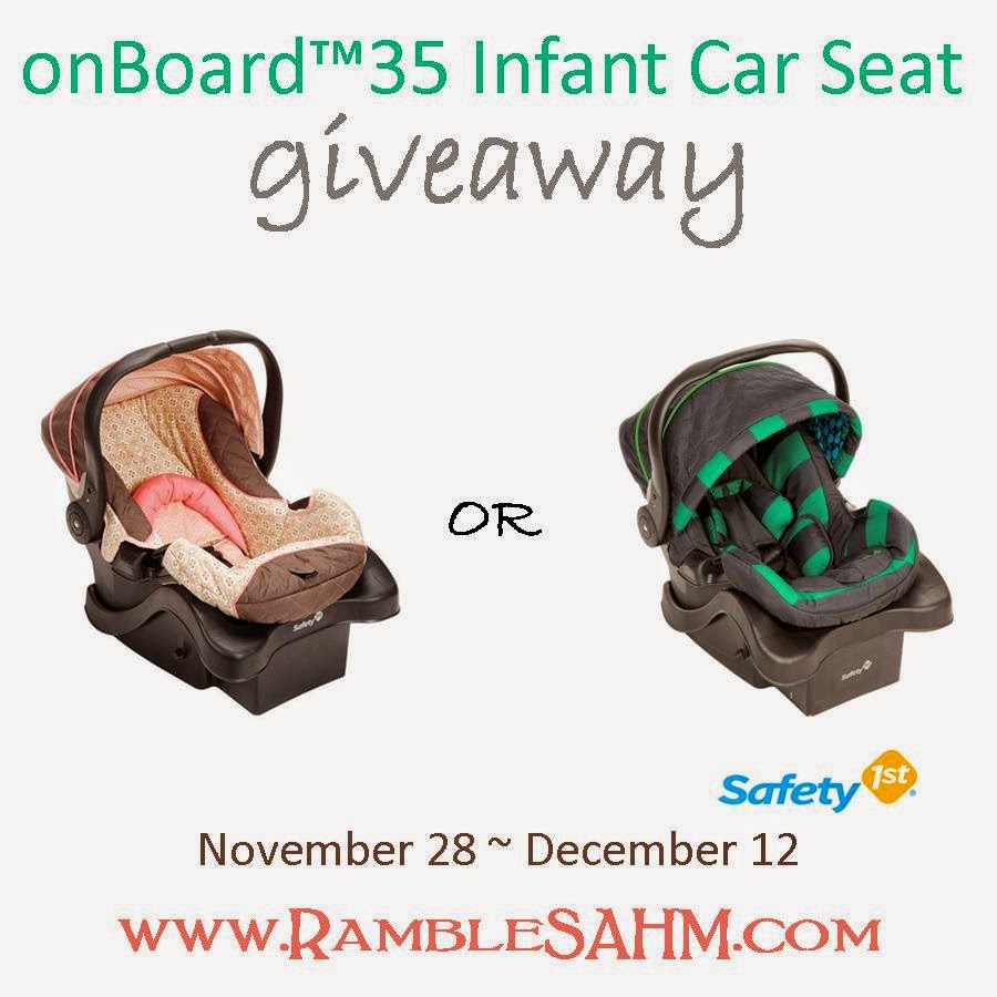 Holiday Travel Tips For Families onBoard™35 Infant Car Seat Giveaway
