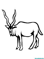 Antelope Printable Coloring Pages