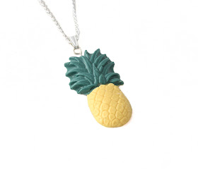 Pineapple Charm Necklace at Lottie Of London Jewellery