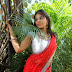 Actress Sri Reddy Stills in Red Transparent Saree