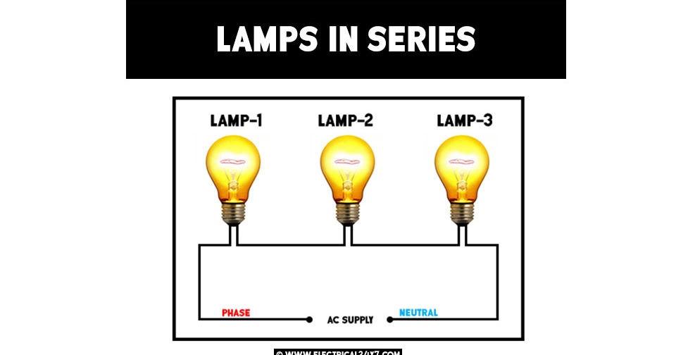 How to wire lamps in series and parallel with it's advantage and disadvantage?