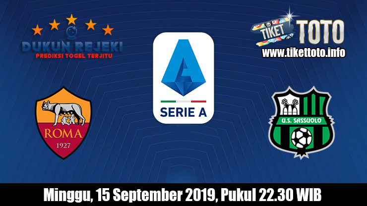 Prediksi AS Roma VS Sassuolo 15 September 2019