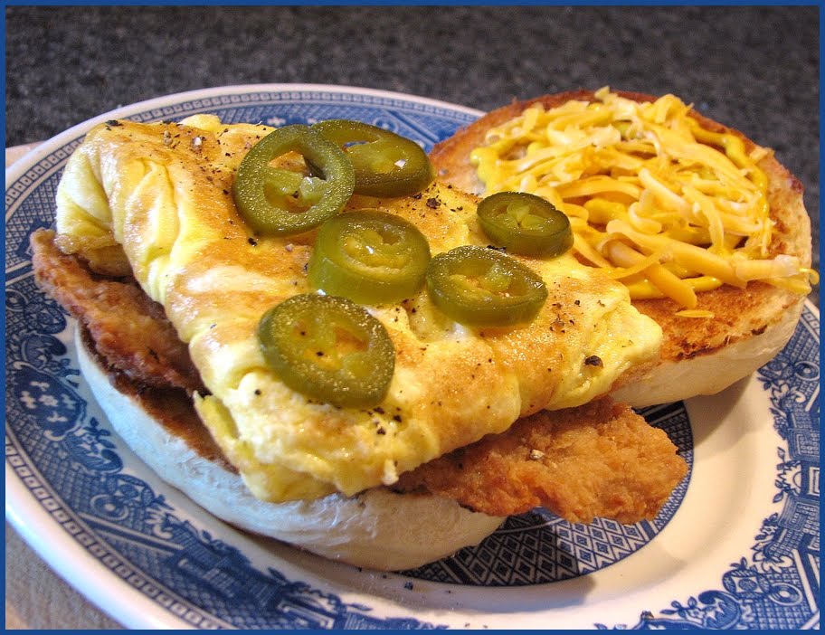 Fat Johnny's Front Porch Pork Chop & Egg Sandwich