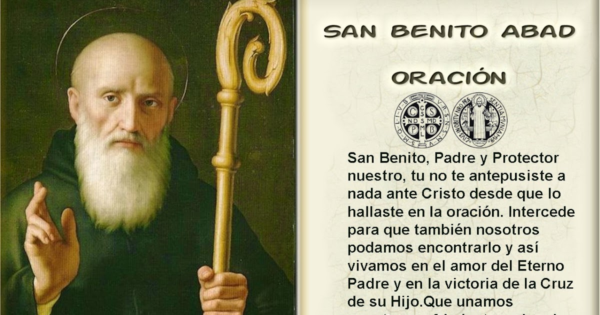 Testimonios para Crecer Oración a San Benito