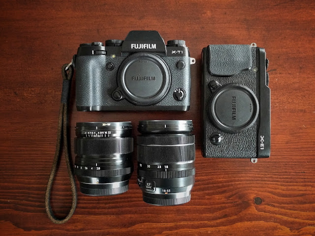 Fujifilm X-T1 and X-E1 Fujinon 14mm and Fujinon 18-55mm