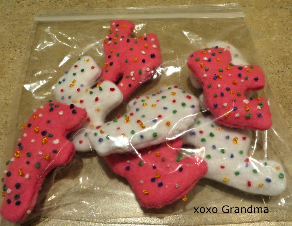 xoxo Grandma Felt Food Circus Animal Cookies