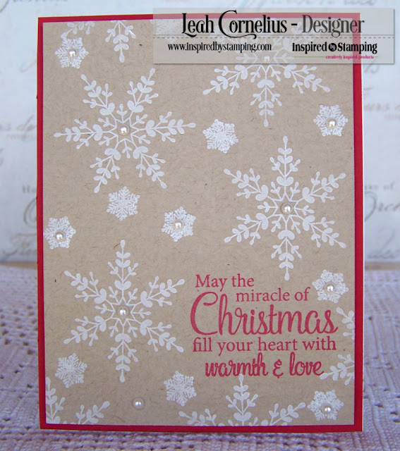 Inspired By Stamping, Leah Cornelius, Snowflakes, greeting card