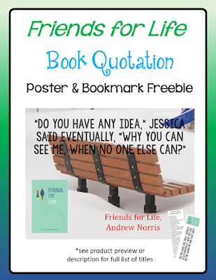 Free printable Friends for Life poster and bookmark set