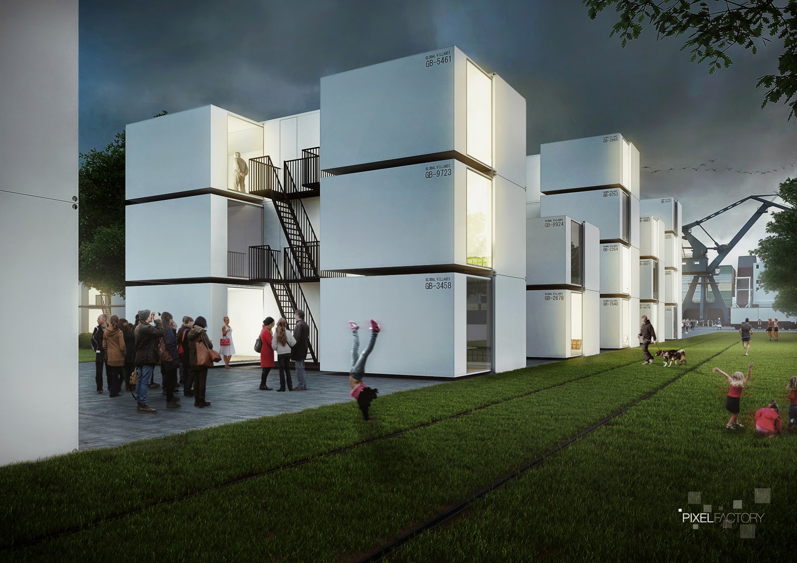 P I X E L F A C T O R Y 3 D V I S U A L I Z A T I O N GLOBAL VILLAGES