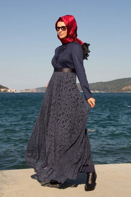 فساتين ناعمه للمحجبات