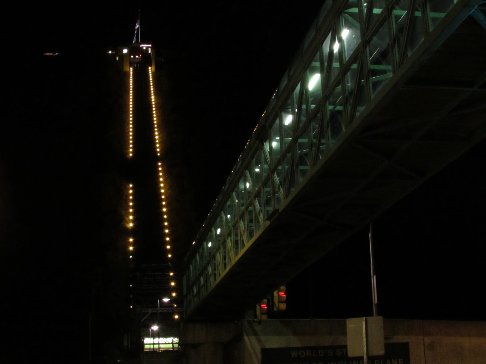 Johnstown at Night Historic Stone Bridge and Inclined Plane