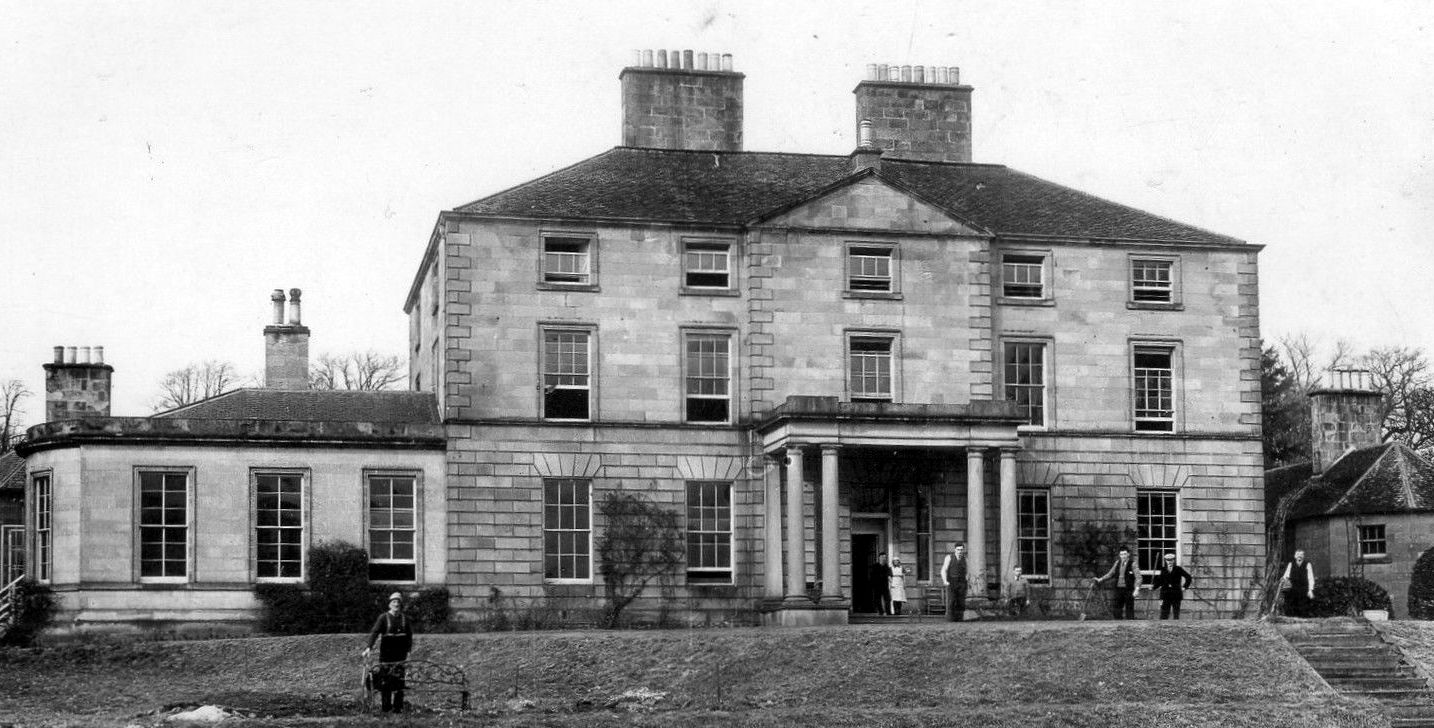 Tour Scotland Old Photograph Alderston House Haddington Scotland