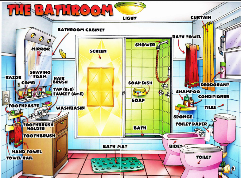 English For Beginners the bathroom
