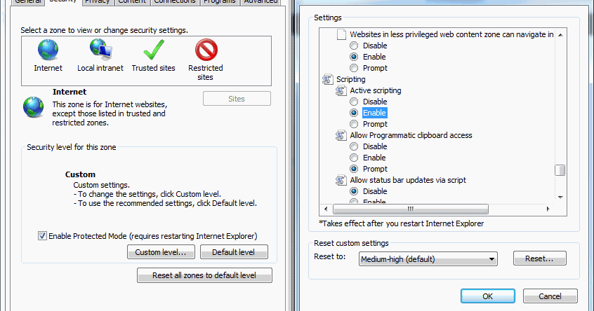 Enabling JavaScript on Your Computer