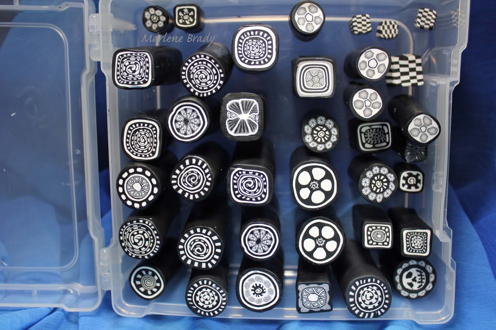 Marlene Brady Black and White Canes