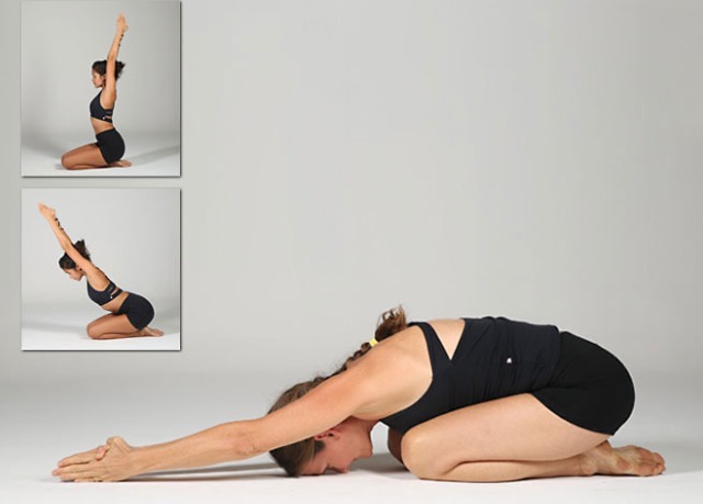 Keep Spine Straight in Half  Tortoise Pose