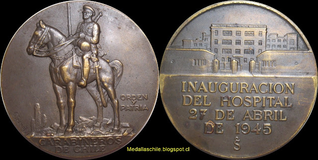 Medalla Inauguración Hospital Carabineros